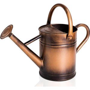 1 Gallon Watering Can - Copper Finish. Galvanized Steel Pot w Removable Spout